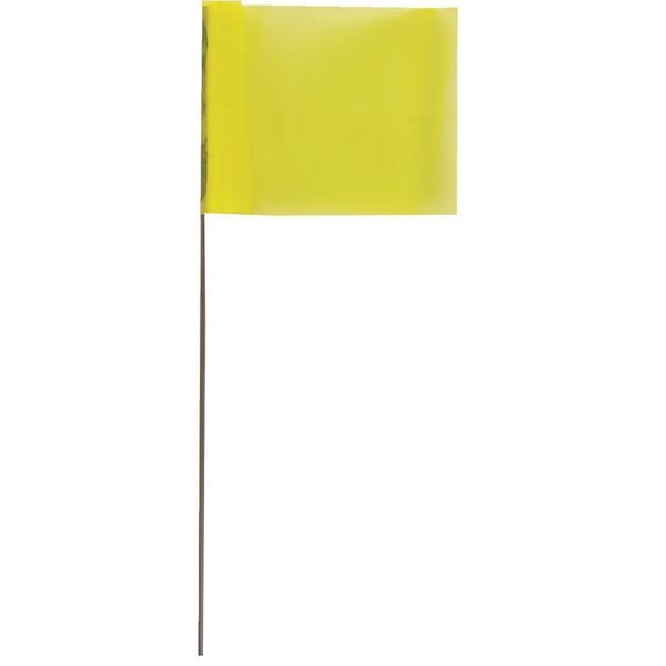 Blackburn Flag Blackburn High-Vis Vinyl Marking Flag with15"-21" Wire Staff 235WF FLO YEL